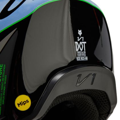 Casque cross Fox V1 - ATLAS 2024 - Noir / Vert