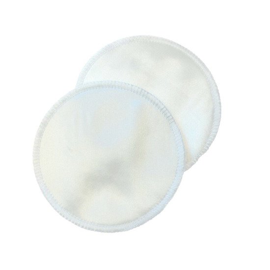 Coussinets d'allaitement lavables en soie naturelle   Blanc        de               Carriwell