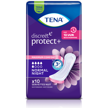 Tena Discreet Normal Night Nachtverbanden 10 Stuks