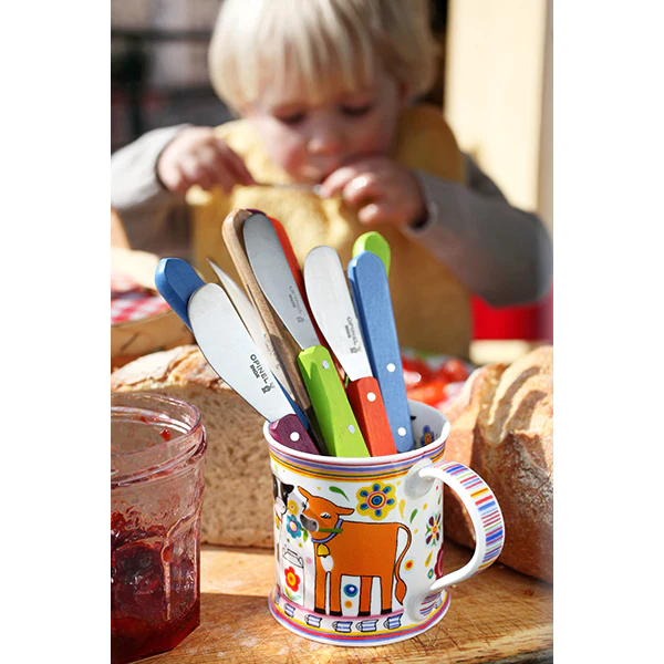 Tartineur N°117 lame inox 6 cm coloris mandarine Opinel
