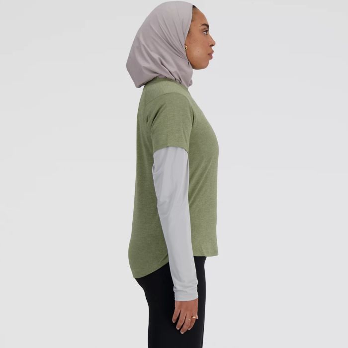 New Balance Dame T-shirts Athletics Short Sleeve Grøn