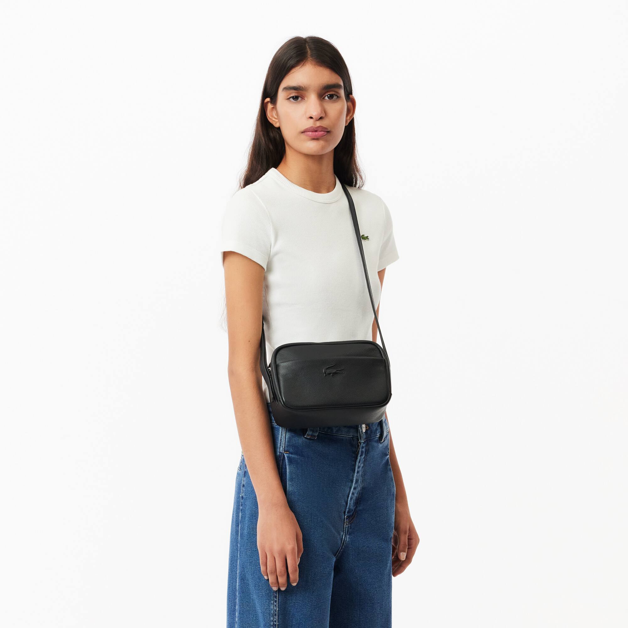City Court Schultertasche mit abnehmbarem Riemen Crossbody Taschen - Schwarz - Lacoste - Damen