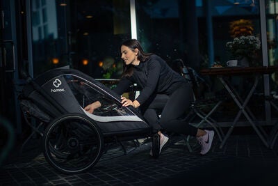 Hamax Cocoon Sykkelvogn, Grey/Black