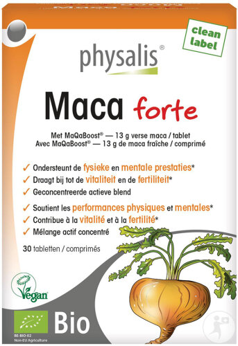 Physalis Maca Forte Bio 30 Comprimés