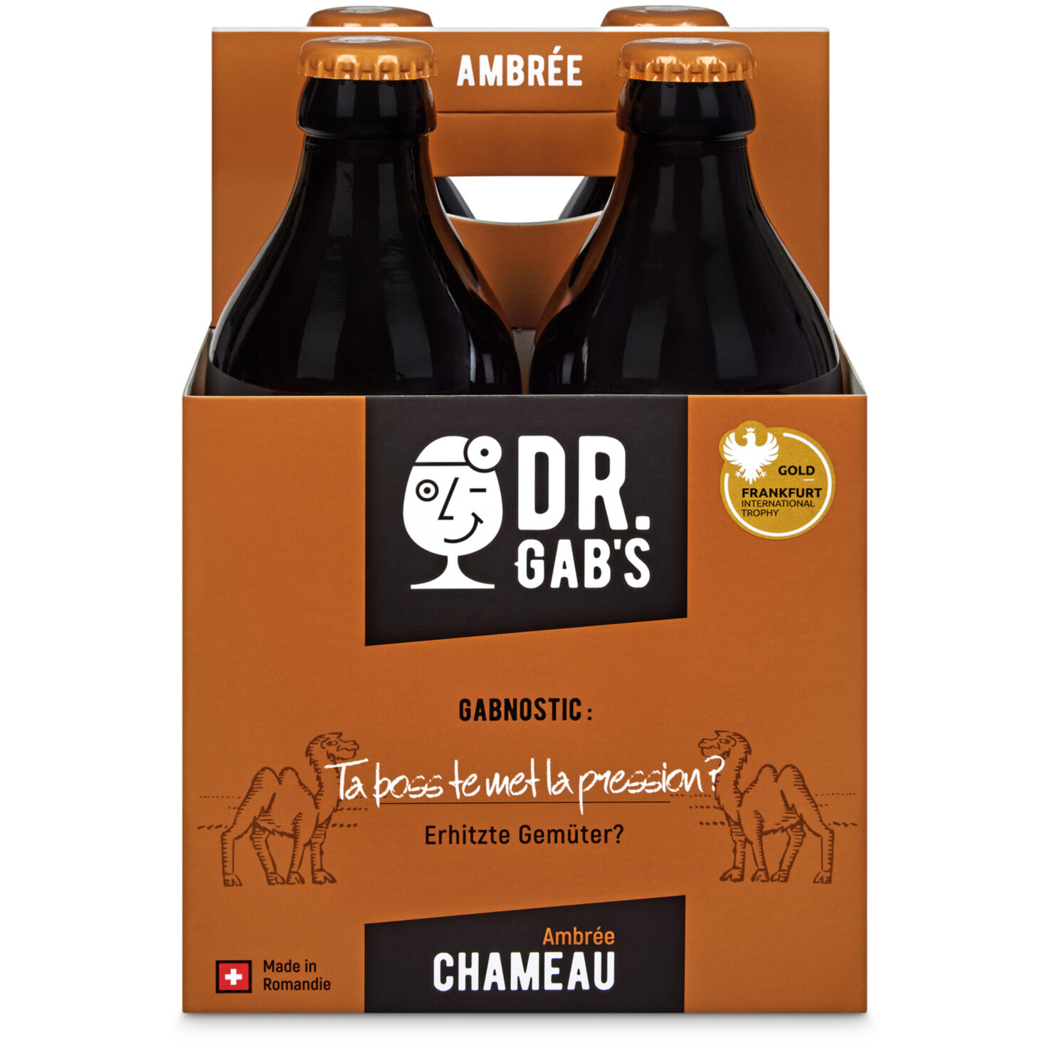 DocteurGab's Bier ambrée Chameau 4x33cl -132cl