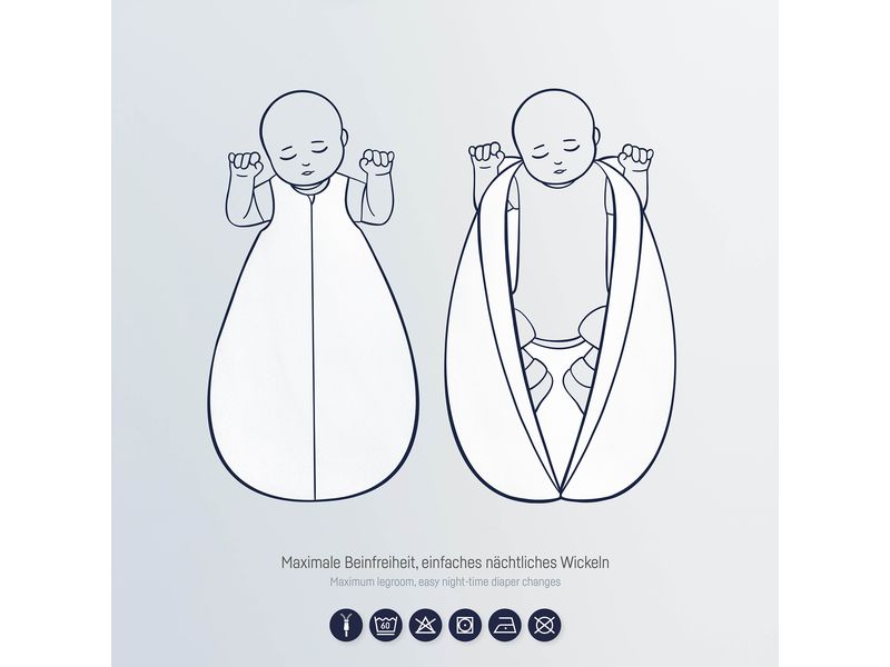 Julius Zöllner Baby-Ganzjahresschlafsack Mountain Bear 80 c Schlafsack für Kinder