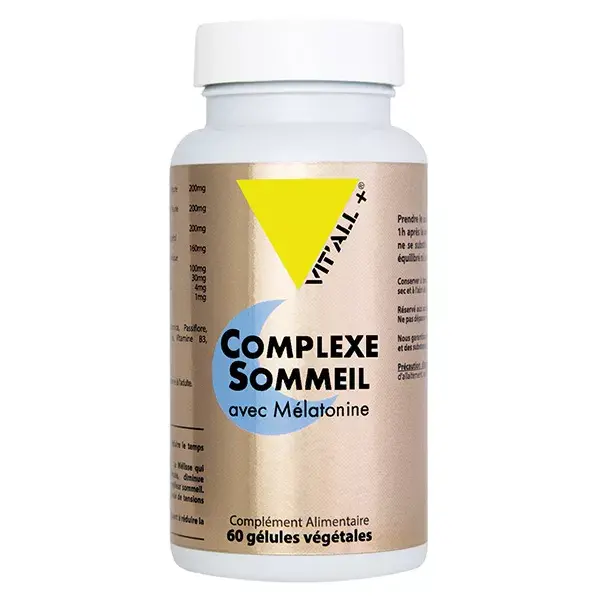 Vit'all+ COMPLEXE SOMMEIL avec Mélatonine 60 gélules végétales