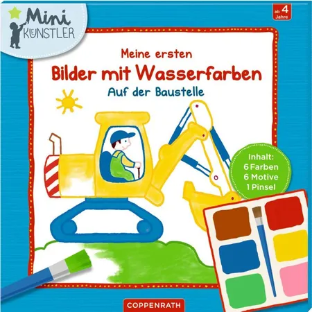 Coppenrath Mini-Künstler: Meine ersten Bilder m. Wasserfarben-Baustelle