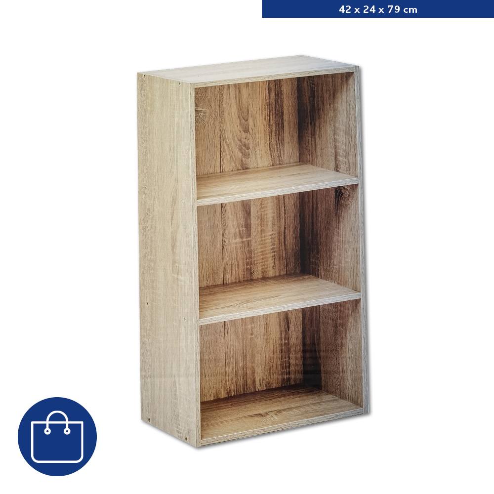Holzregal Sonoma-Eiche 3er