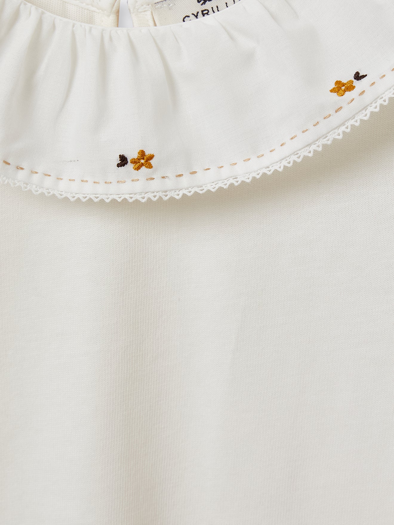 T-shirt brodé Fille - Coton bio