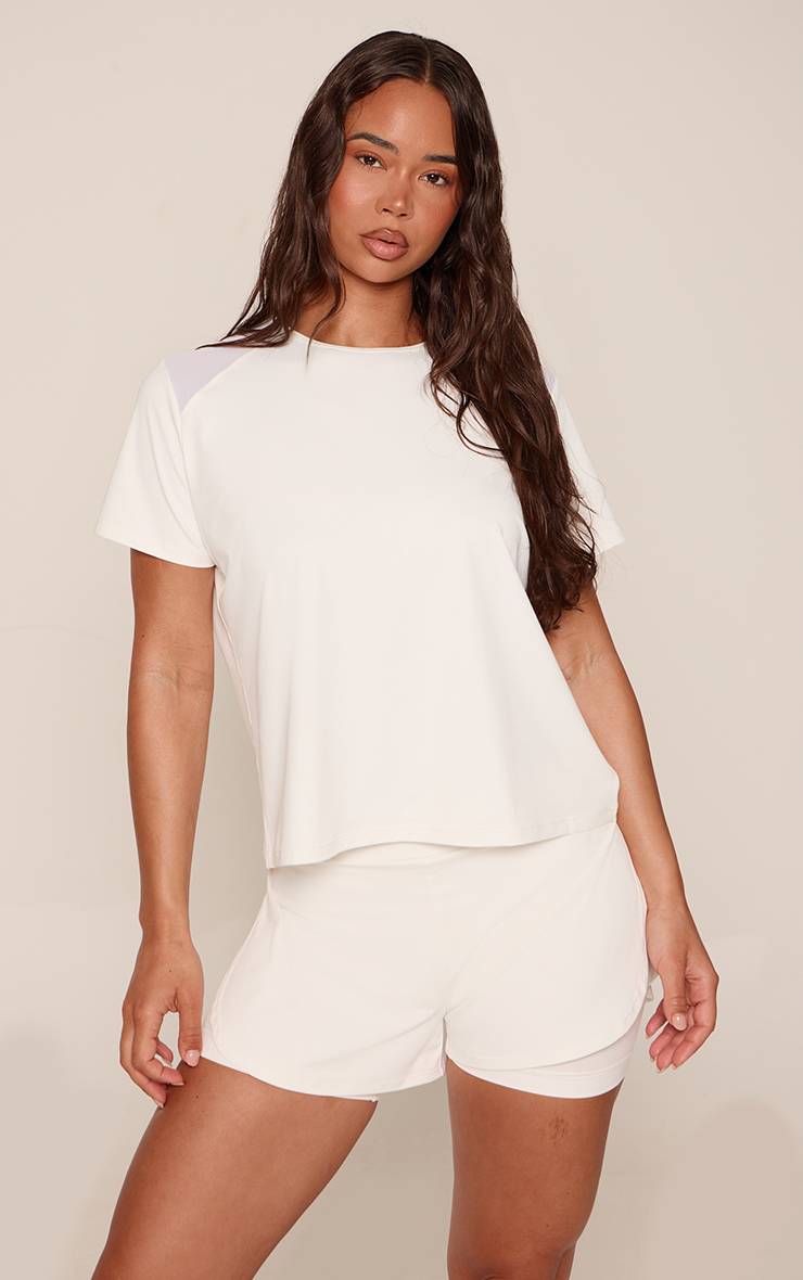Blanc T-shirt De Sport Oversize Léger Et Respirant