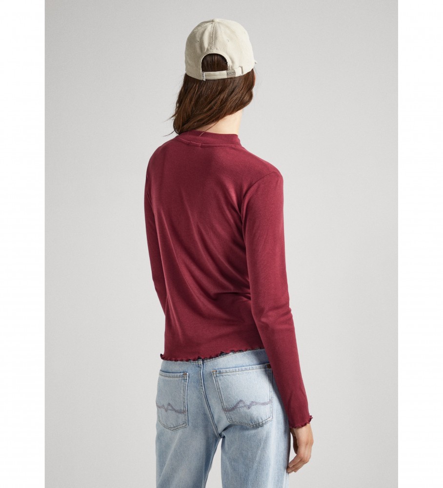 Camiseta Pepe Jeans Charlene, cor bordô