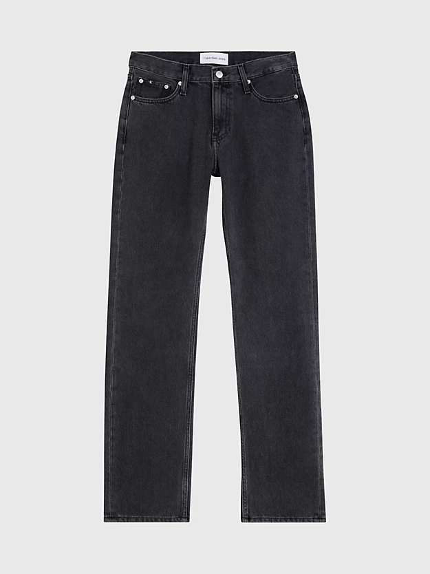 Calça jeans reta de cintura baixa