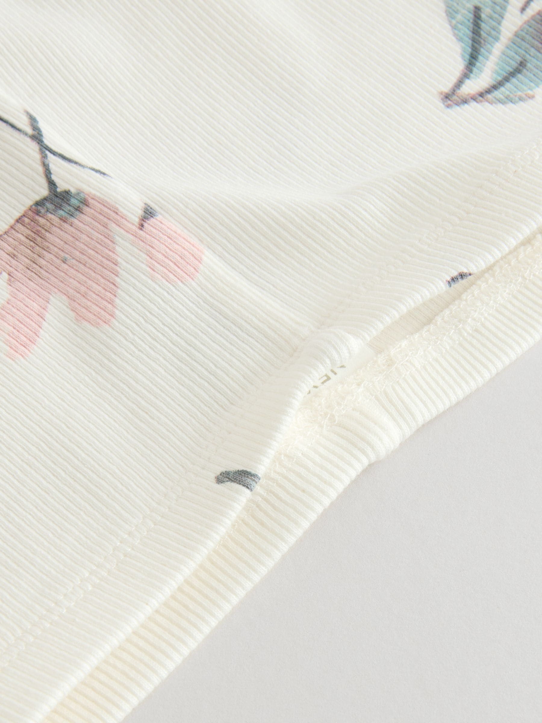 Crème gebloemd - Set van 2 -delige Baby Sweater en Joggingbroeken (0mnd -2jr)