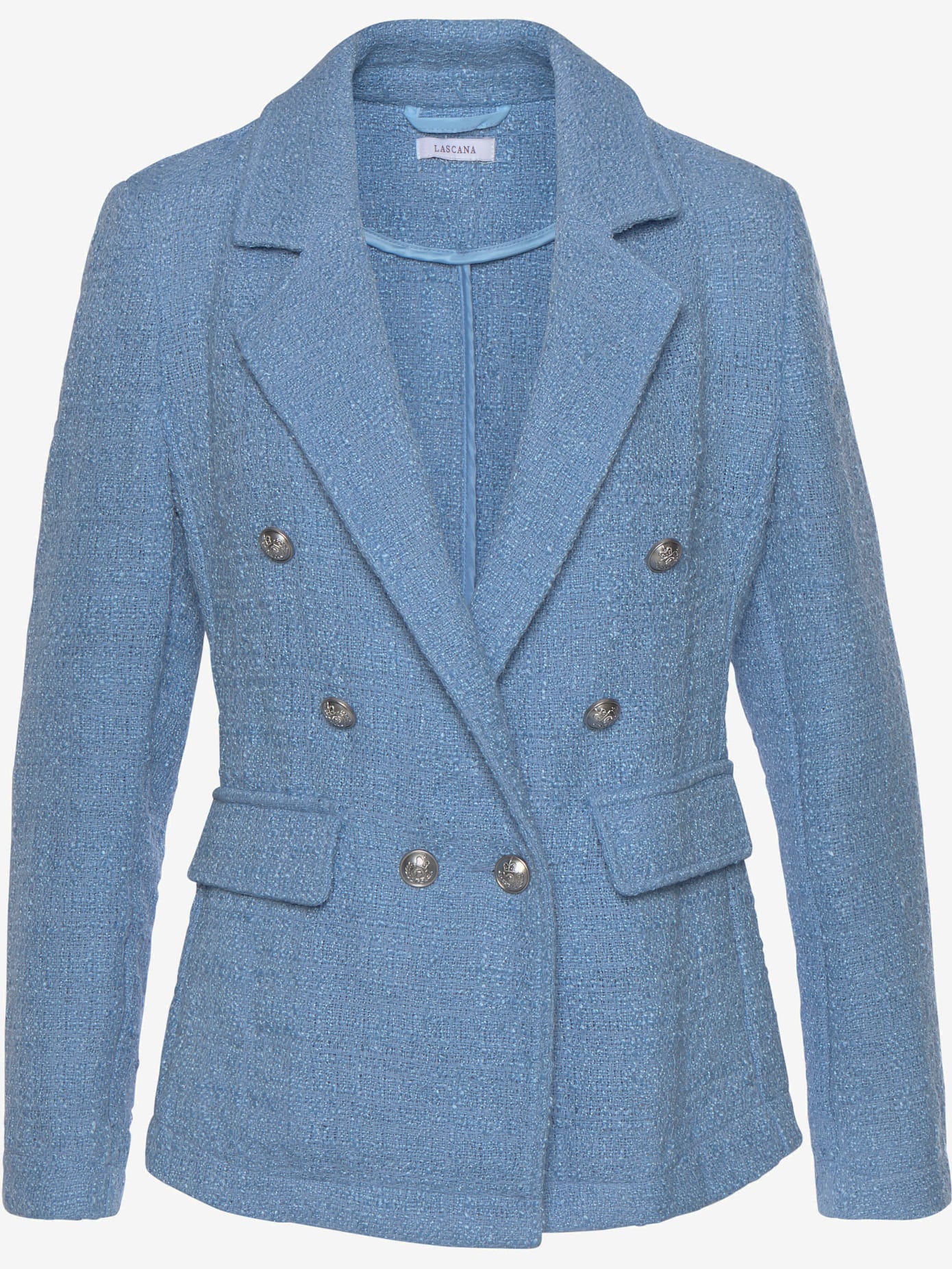 Blazer court col à revers tendance