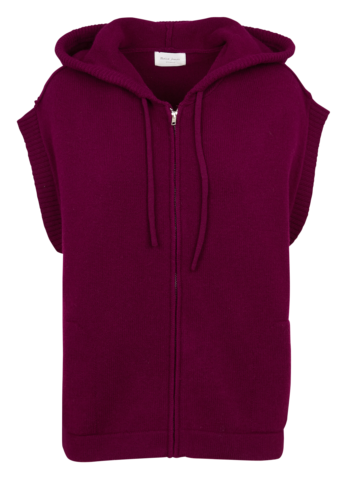 LAND - Gilet col rond en laine | Violet