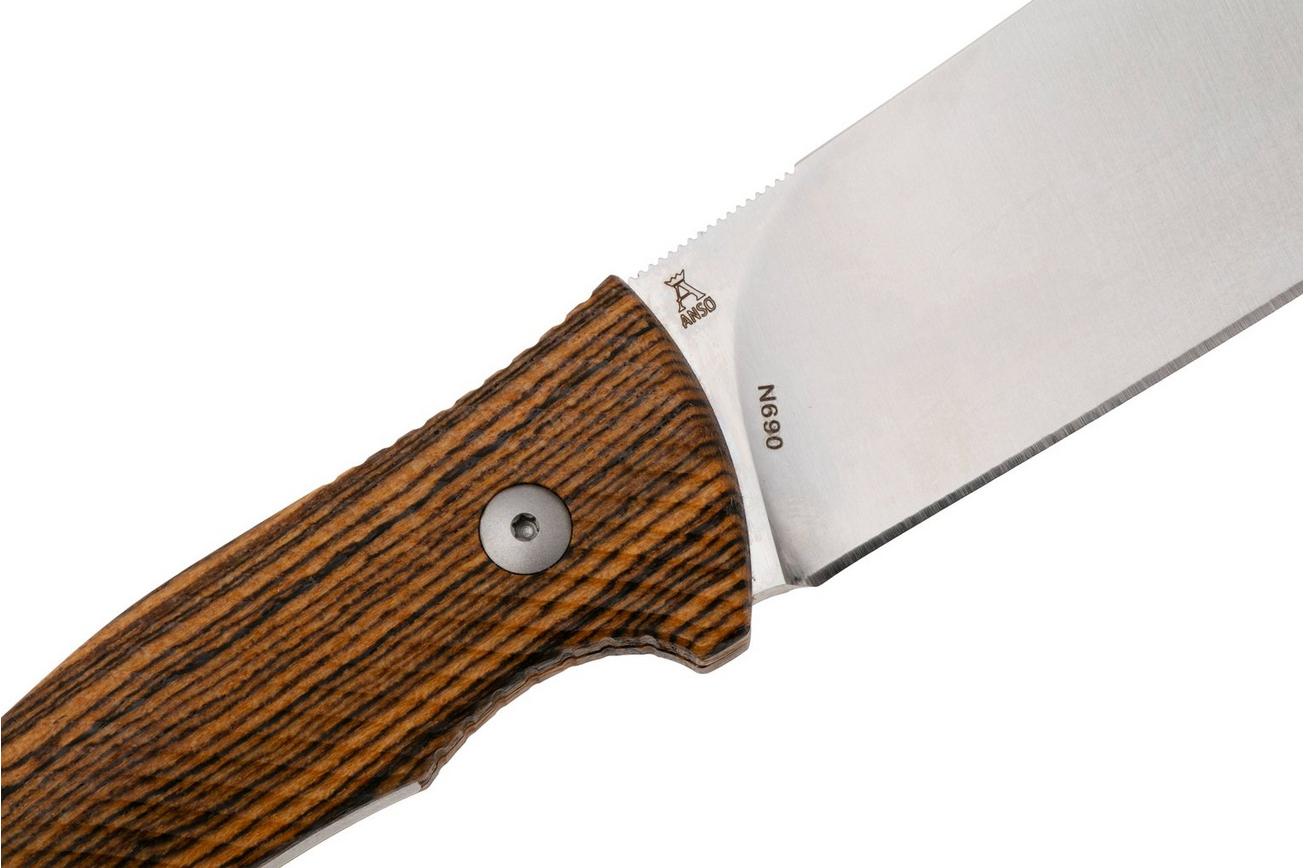 Viper Trail VT4068BC Satin N690, Bocote Wood, vaststaand mes, Jens Anso design