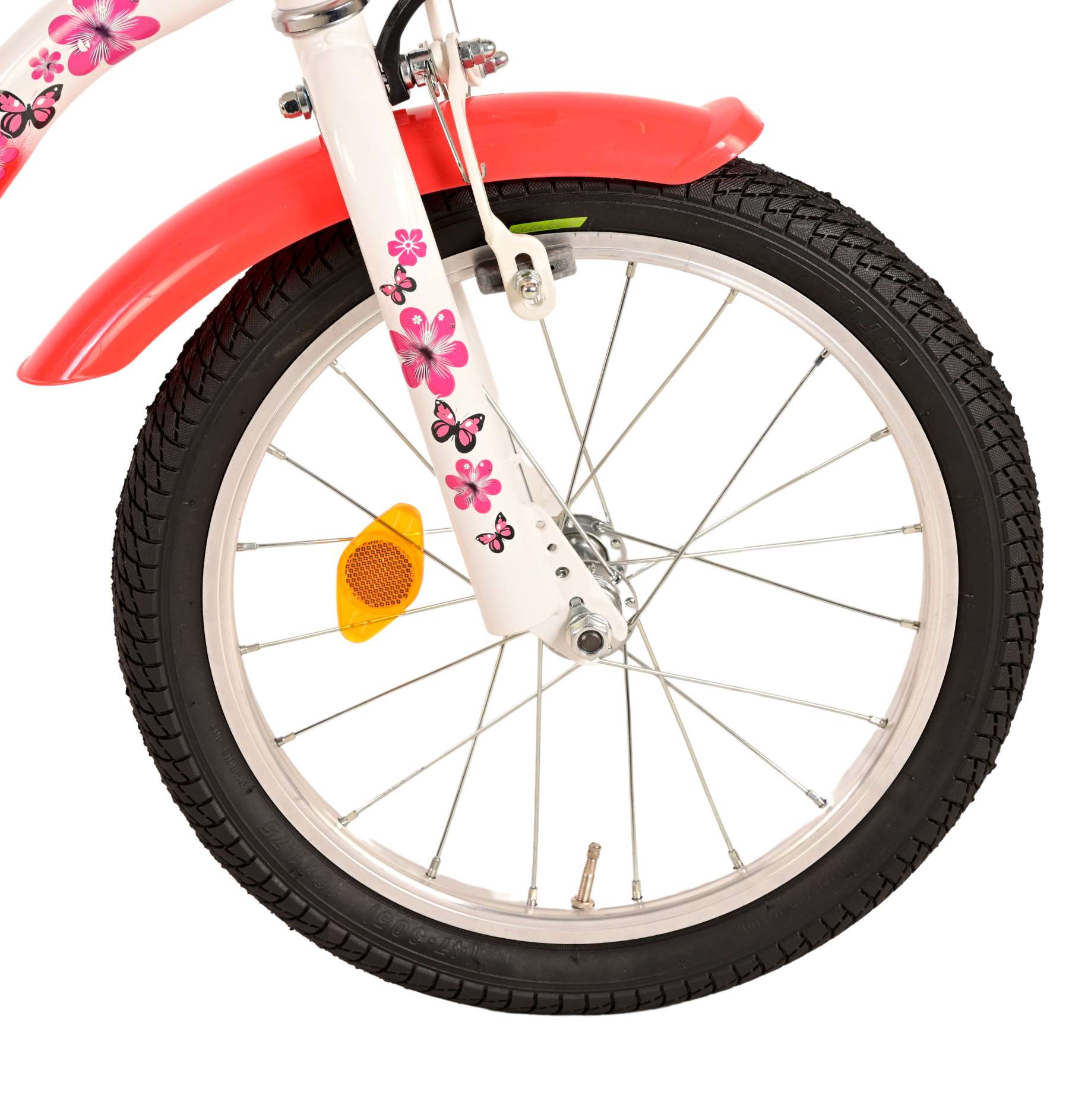 TPFSports Lovely Kinderfahrrad - Mädchen - 16 Zoll - 2 Handbremsen - Rot