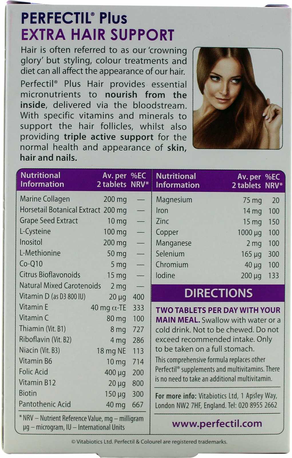 Vitabiotics Perfectil Plus Hair 60 comprimidos