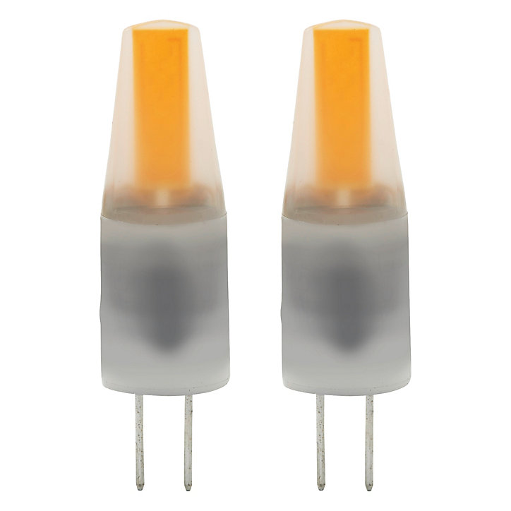 Lot 2 ampoules LED Capsule G4 180lm 1.5W = 19W Ø1.4cm Diall blanc chaud