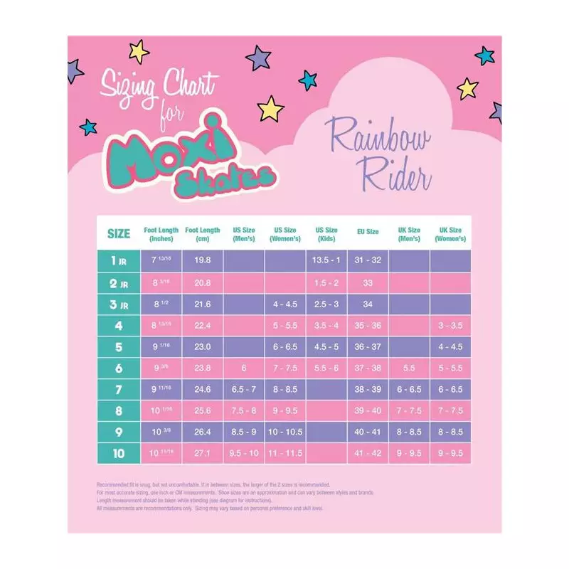 Roller quad MOXI ROLLERSKATES Rainbow Rider Pink
