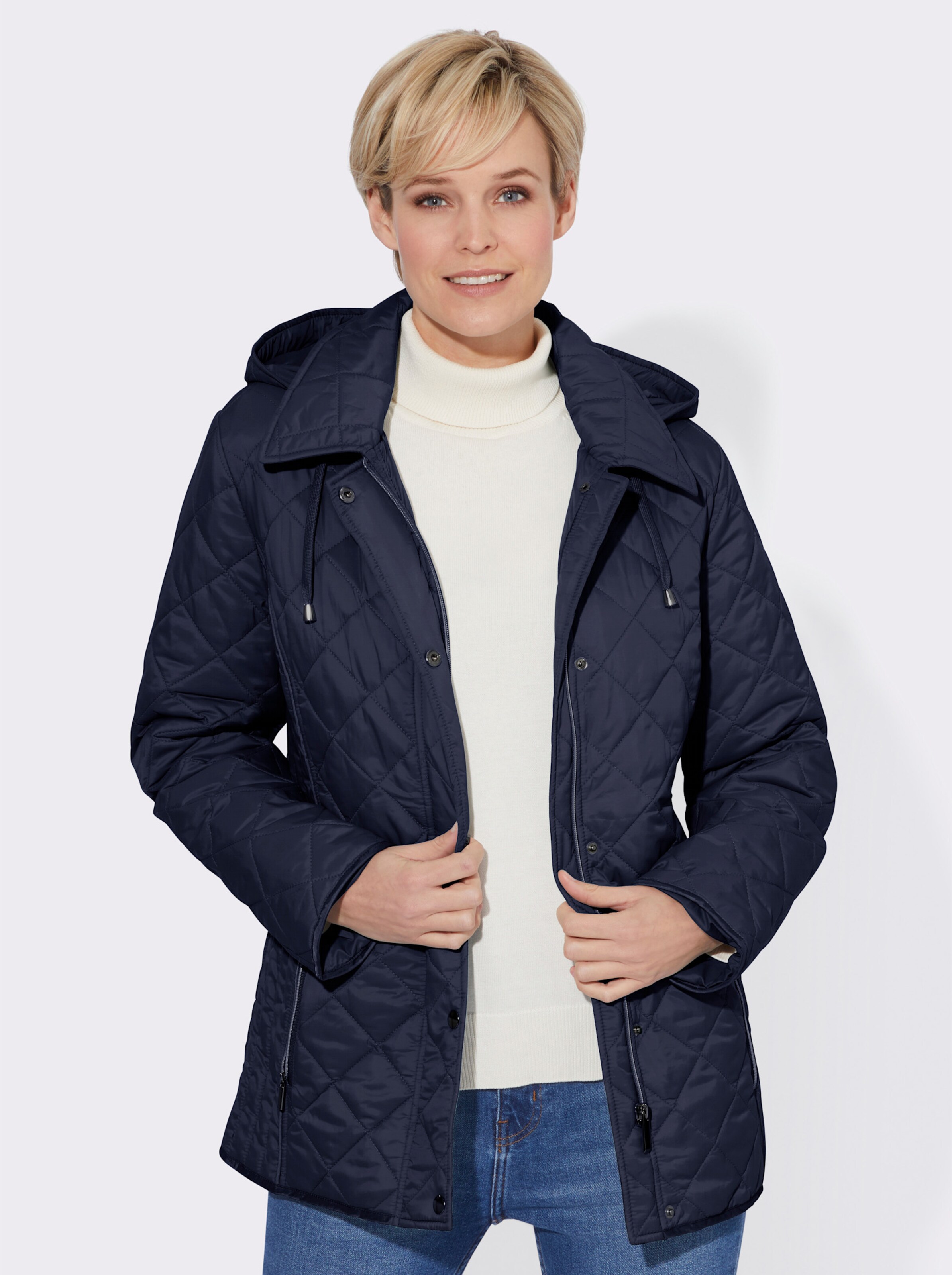 Winterjacke mit Schlingenknopf-Verschluss