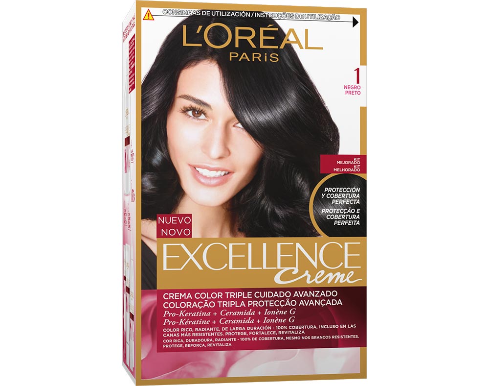 COLORAÇÃO EXCELLENCE CREME LONGA DURAÇÃO Nº1 PRETO UN