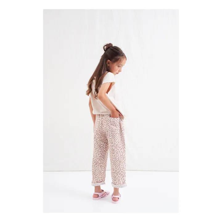 Tocoto Vintage Pantalon Léopard | Rose pâle