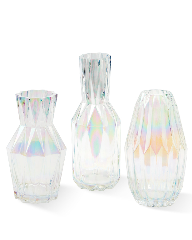 POLSPOTTEN Glass Folds vaas S Ochre