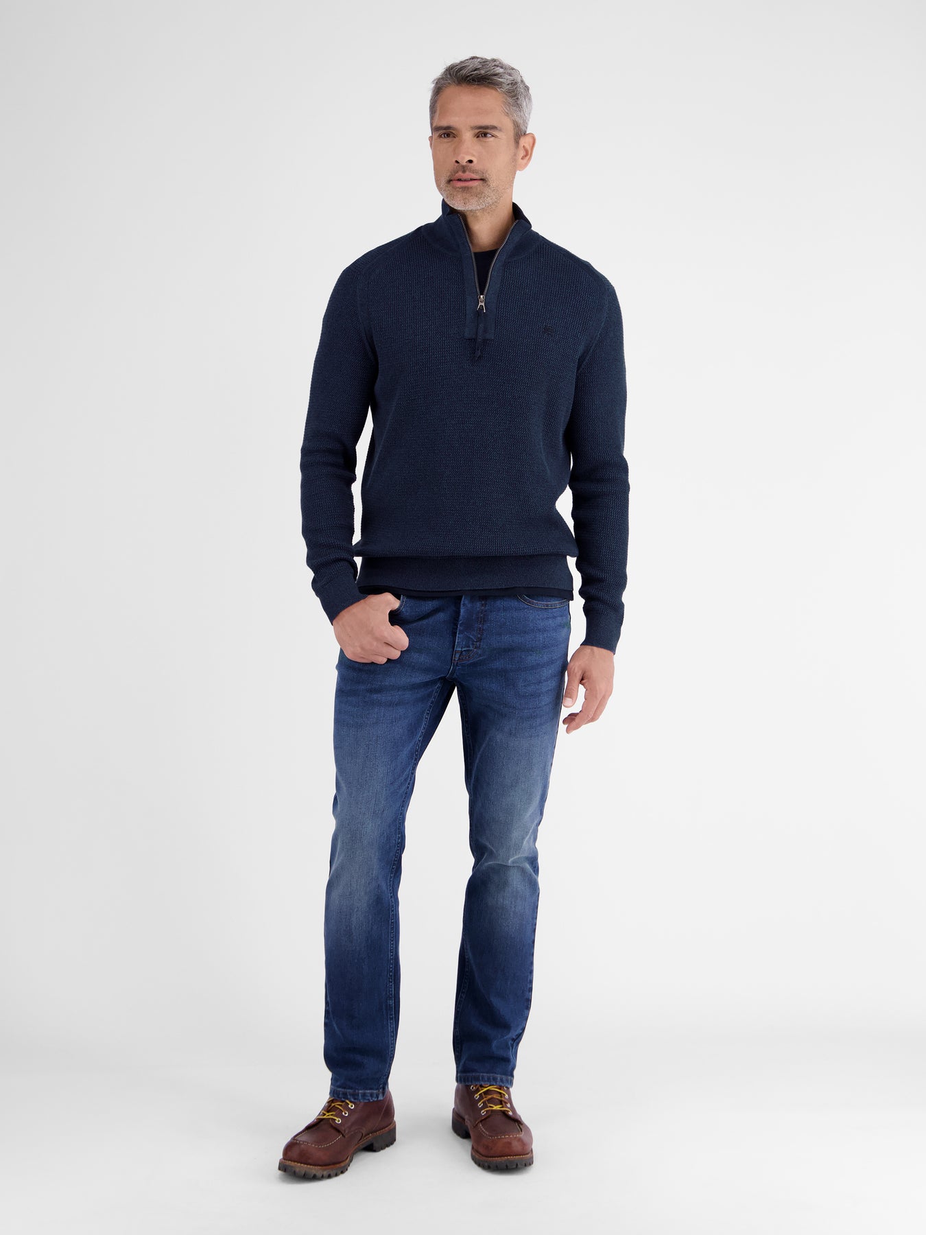 Herren Stricktroyer in Melange-Optik