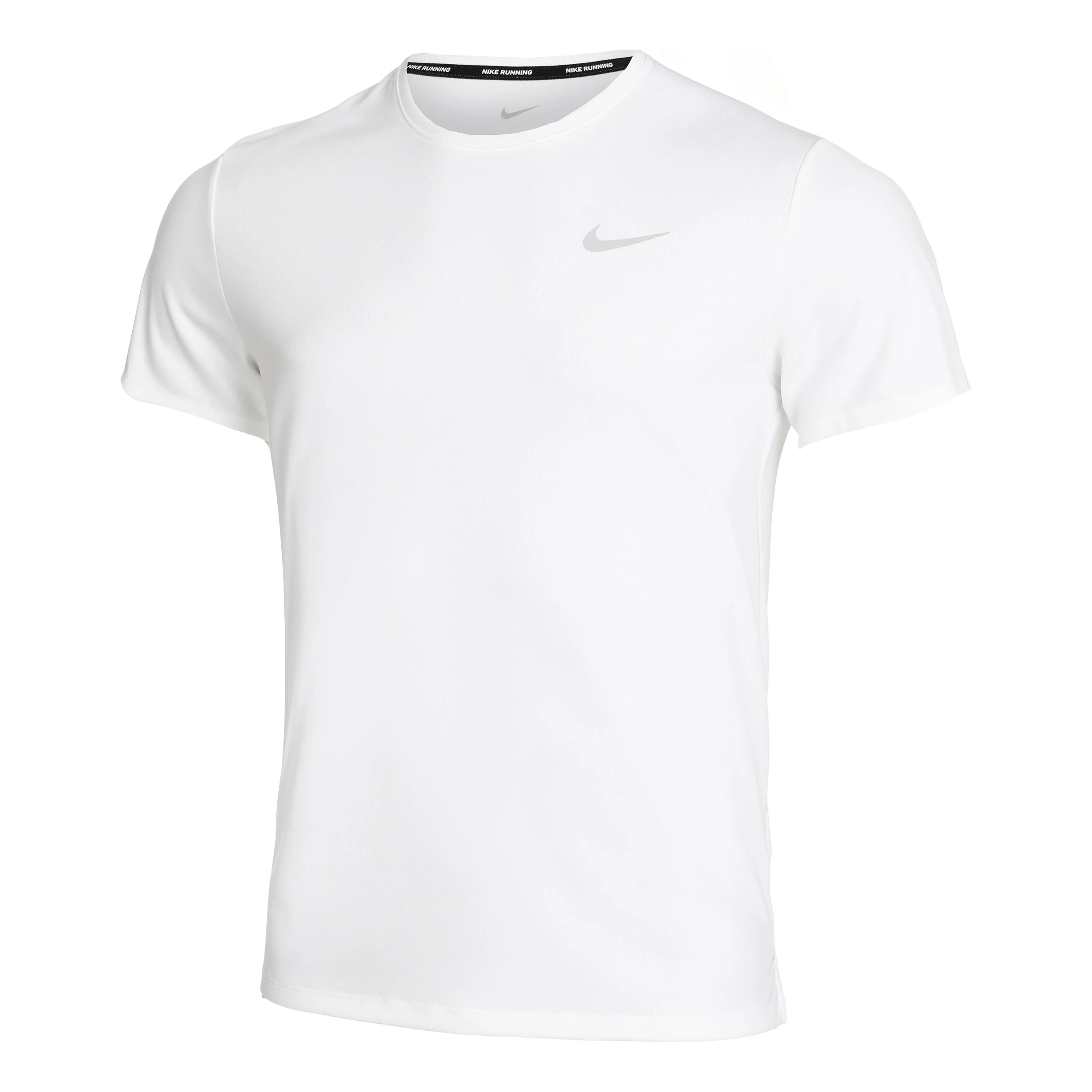 Nike Dri-Fit Miler UV Maillot De Course Hommes - Blanc
