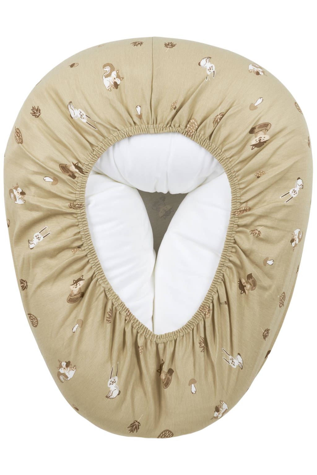 relaxhoes voor voedingskussen Forest Animals - sand