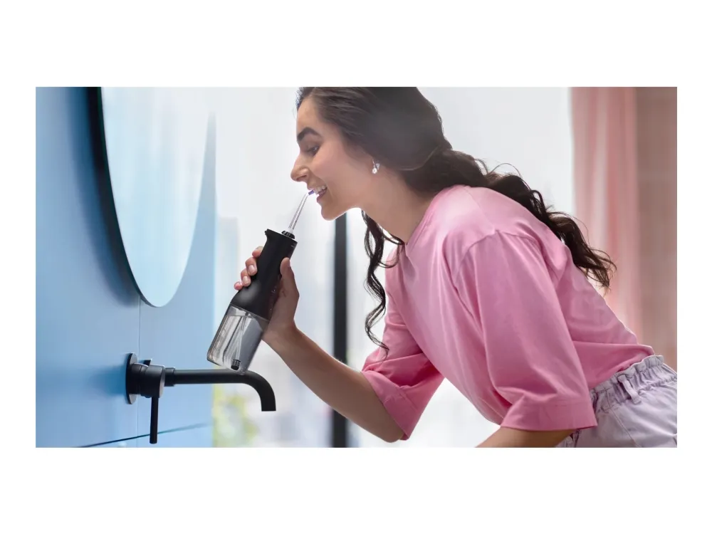 Philips Sonicare Power Flosser 3000 HX3826 - Mundskylning - trådløs - sort