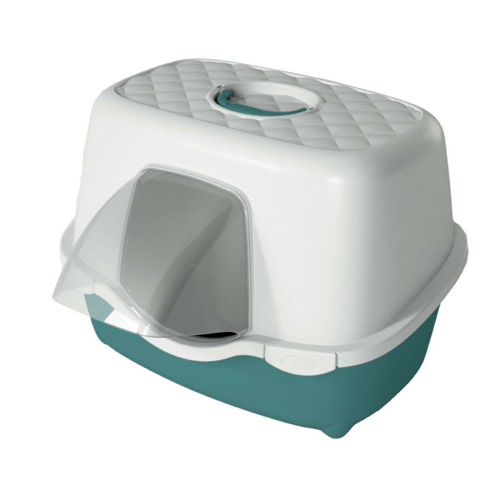 Maison de toilette pour extérieur 56 x 55 x h 39 cm vert pour chat