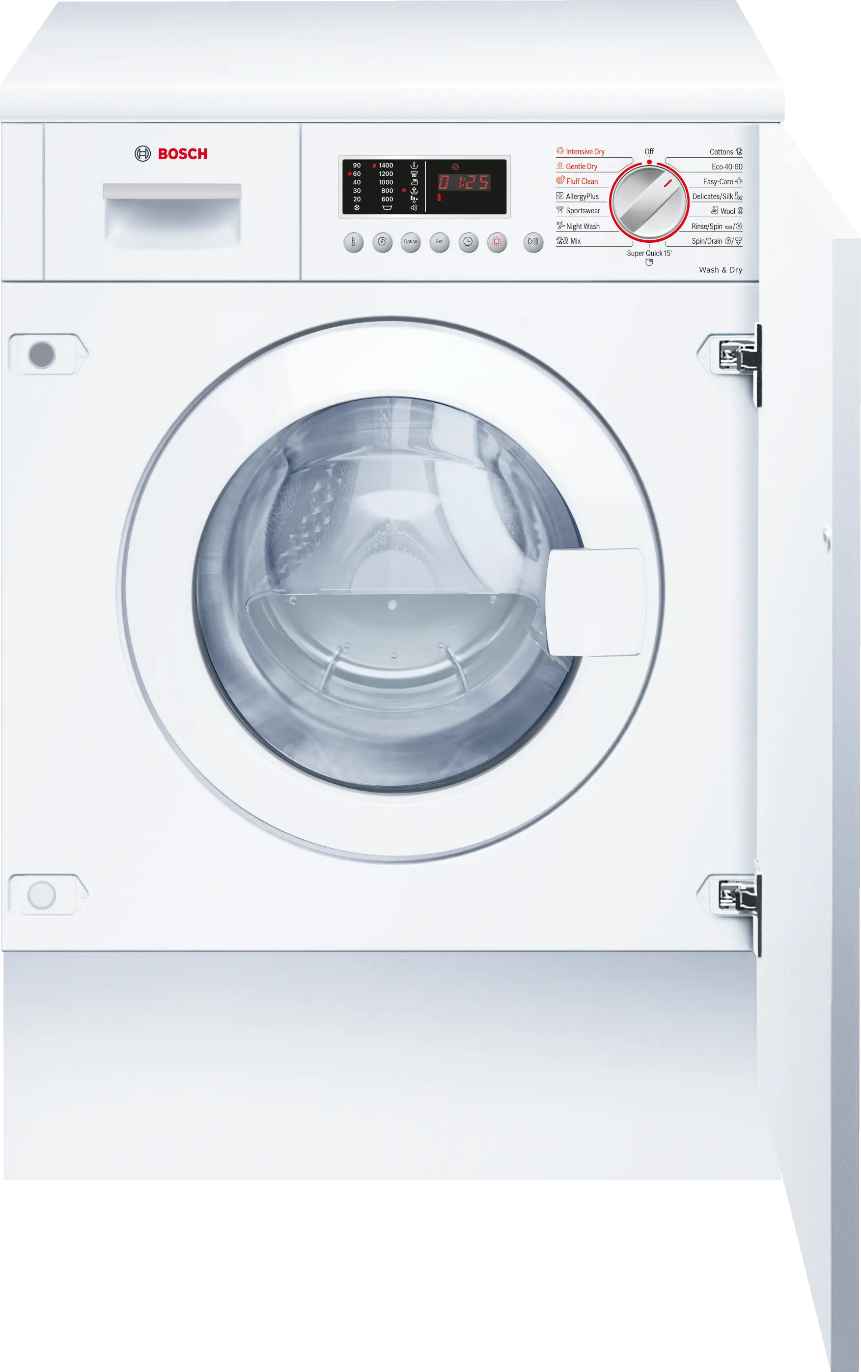 Serie 6 Inbouw was-droogcombinatie 7/4 kg
