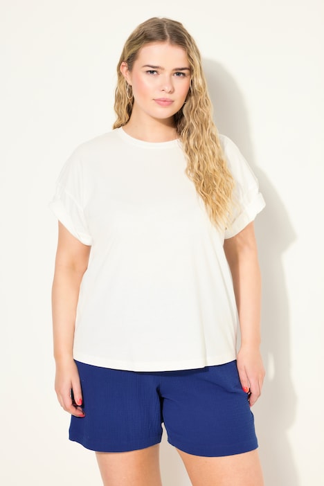 Oversized-Shirt, Rücken-Print, Rundhals, Halbarm