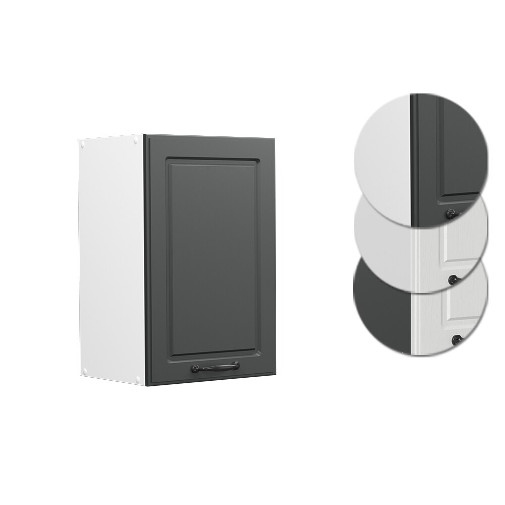 Vicco Hängeschrank Küchenschrank Küchenzeile Landhaus R-Line 40 cm Weiß-Anthrazit