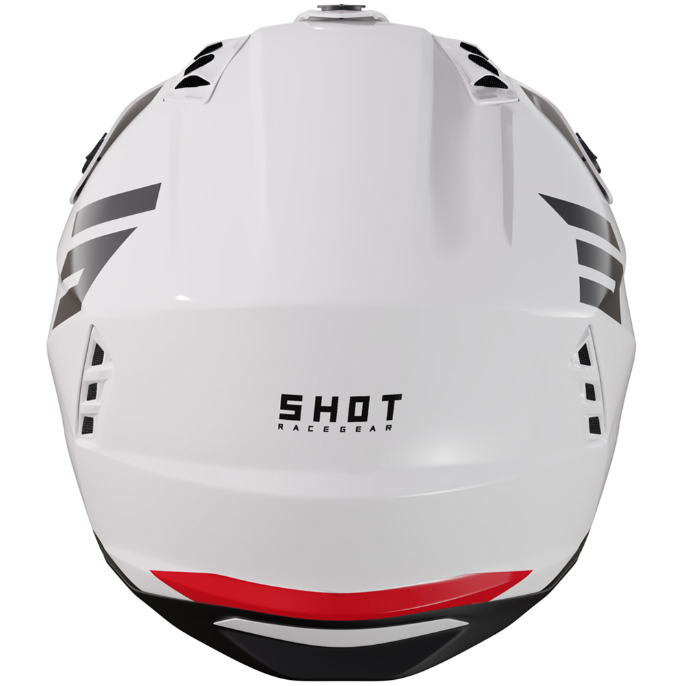 Shot - Casque Jump Tricks Blanc / Rouge / Brillant