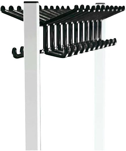 eurokraft | Mobiler Garderobenständer | HxT 1700 x 550 mm | 2 x 11 Haken