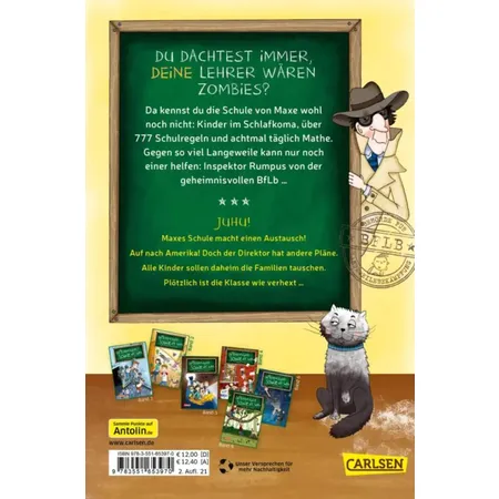 Carlsen Verlag Die unlangweiligste Schule der Welt 7: Der Schüleraustausch