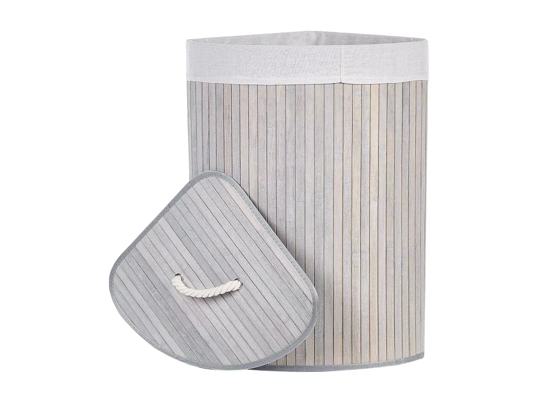 Panier en bambou gris clair 60 cm MATARA