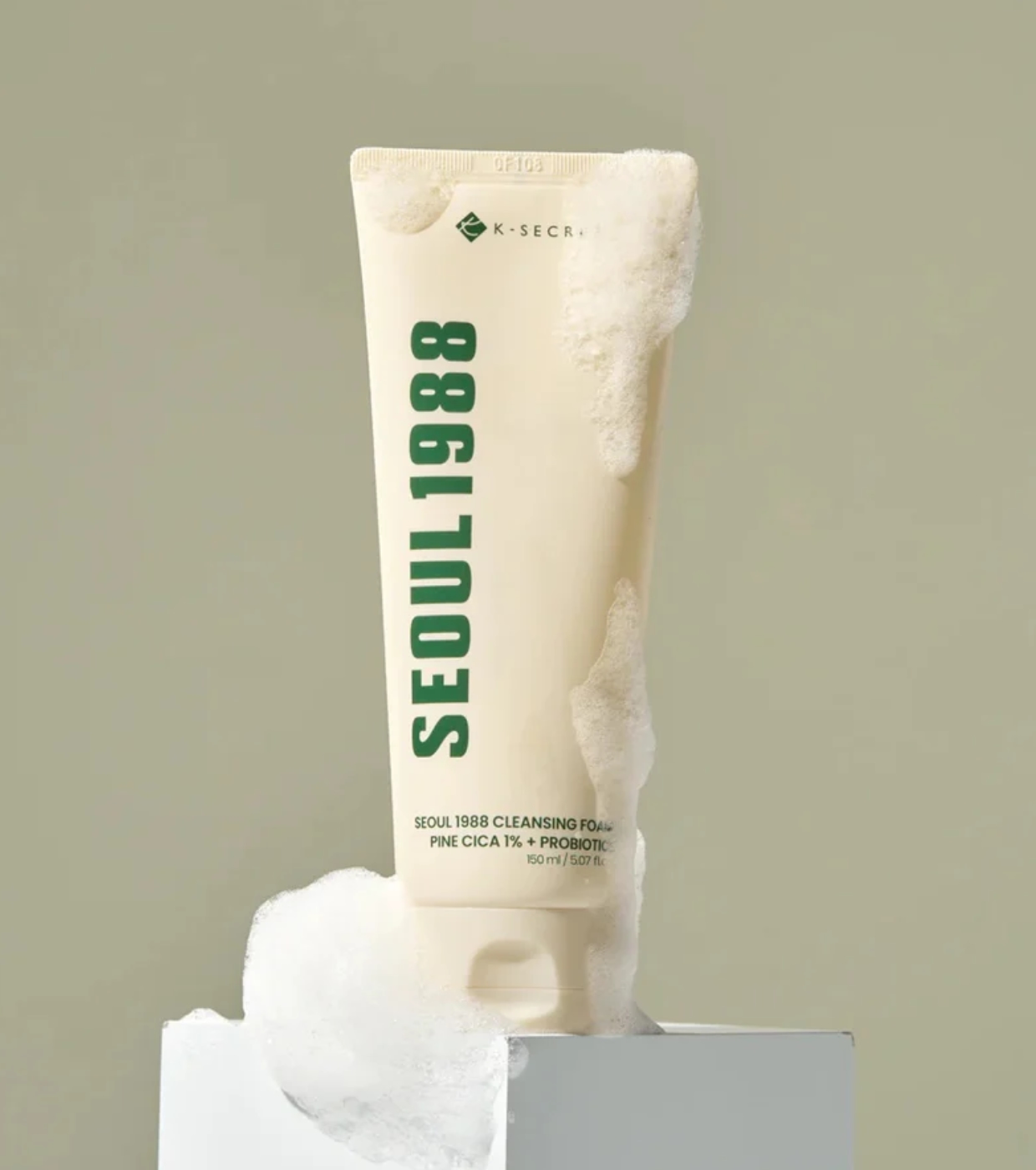 K-Secret - *Seoul 1988* - Sabonete Facial Espumante Pine CICA 1% + Probiotics