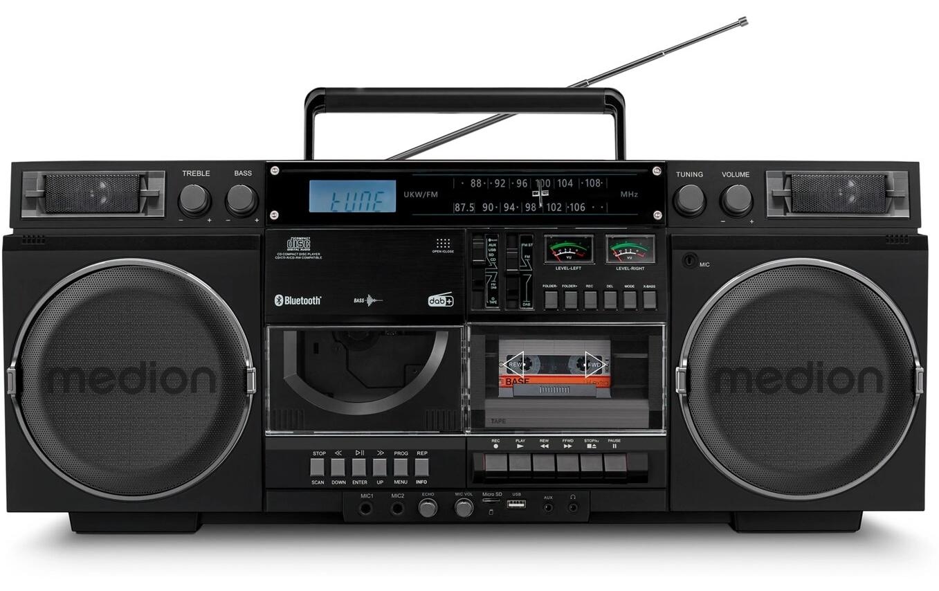 Medion® CD-Radiorecorder »LIFE P66538 Retro-Boombox« ( Digitalradio (DAB+) | FM-Tuner )