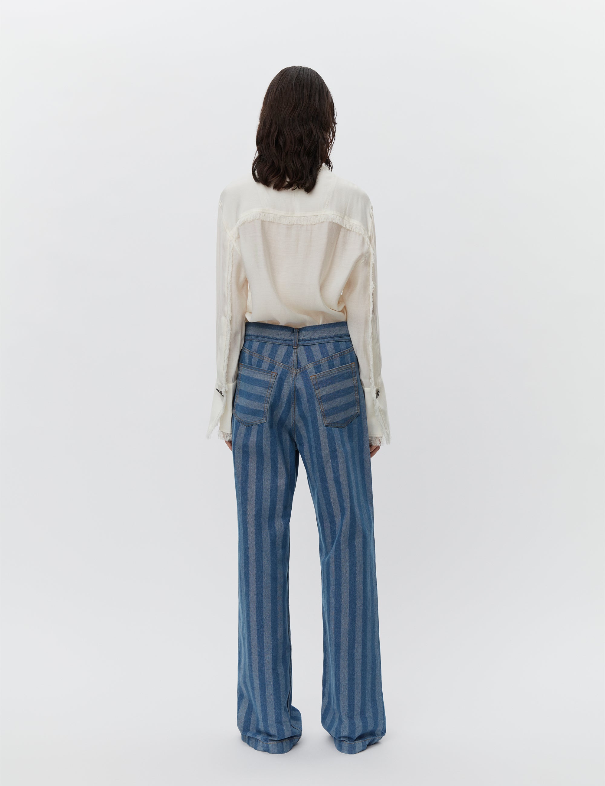 DAY Birger et Mikkelsen  Elijah Stripe wide leg jeans - Surf The Web