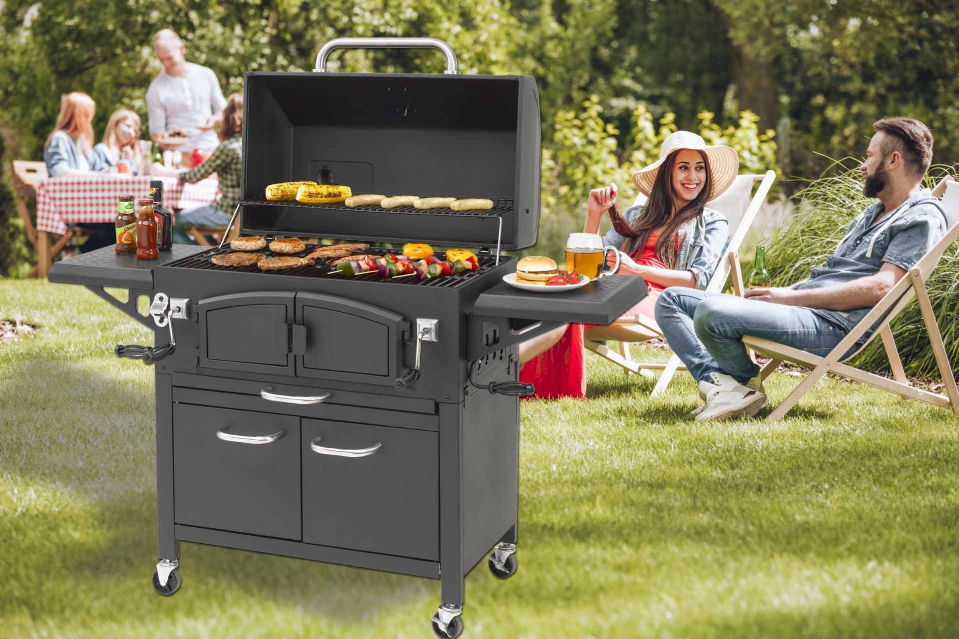 El Fuego Holzkohlegrill-Smoker Grand Ontario