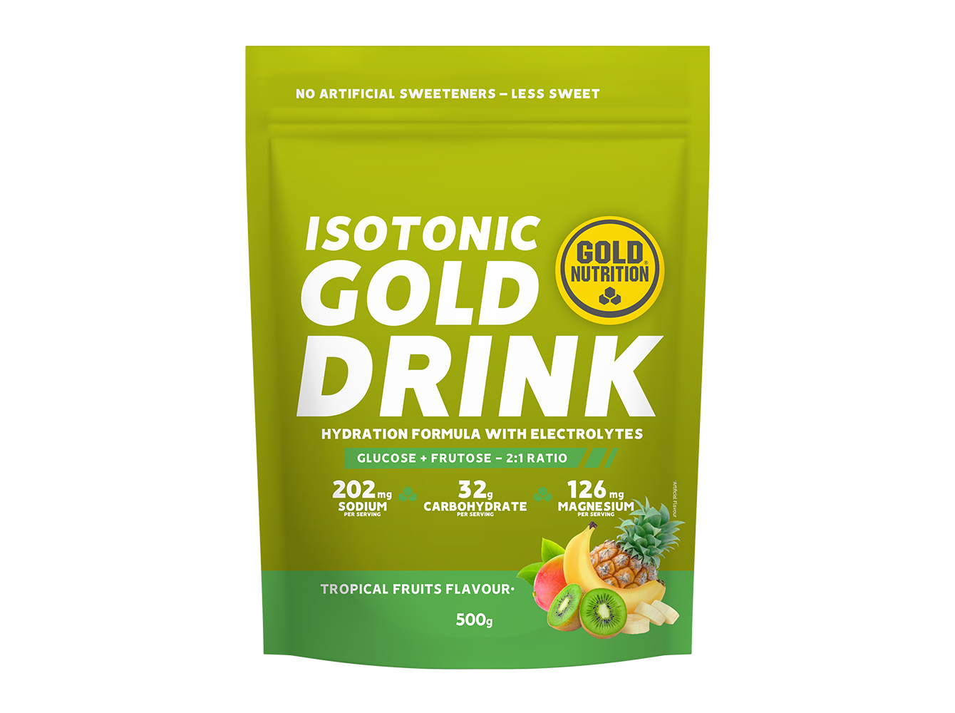 GOLD DRINK GOLDNUTRITION ISOTÓNICO TROPICAL 500 G