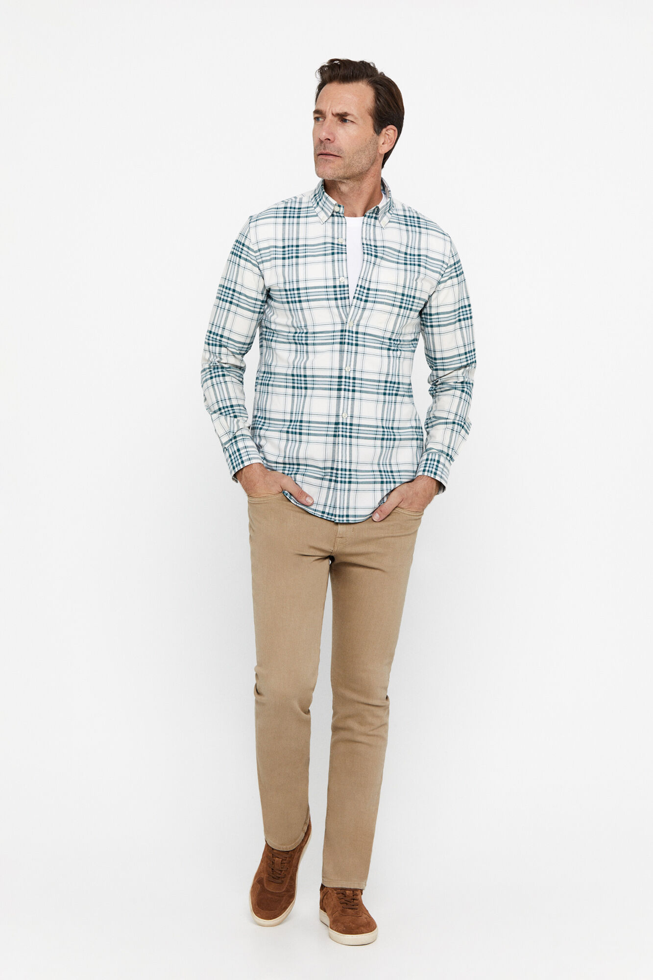 Camisa Oxford Xadrez - Verde