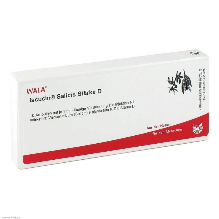 Iscucin Salicis Stärke D Ampullen, 10X1 ml