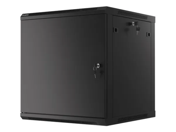 Lanberg WF01 Series - Rack kabinet - flad pakke - vægmonterbar - sort, RAL 9004 - 12U - 19