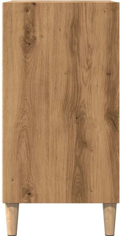 vidaXL - Dressoir - Eikenkleurig - Bewerkte Hout - 57x35x75 cm
